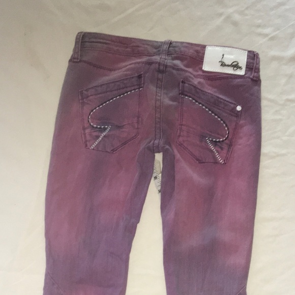 Revolution by Revolt Faded Pink/Purple Jeans - Picture 2 of 4